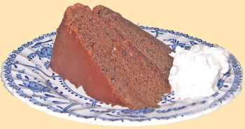 chocolate cake slice